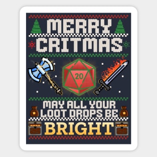 Merry Critmas Warrior Magnet